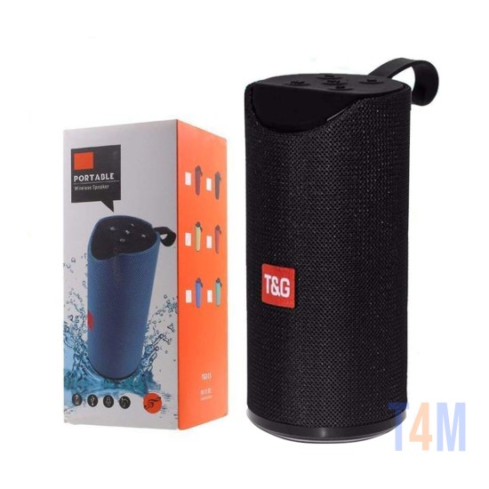 T&G PORTABLE SPEAKER TG-113 AUX/USB/MEMORY CARD 3D 10W BLACK